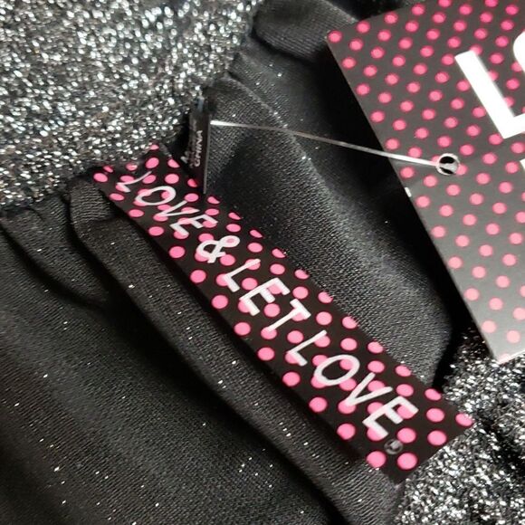 🌹NWT Boho Love and Let Love Sliver Sparkeling Romper sz M 10/12 - Picture 3 of 6